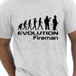Evolution Of A Fireman Firefighter T-Shirt