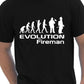 Evolution Of A Fireman Firefighter T-Shirt