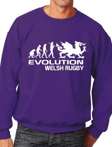 Evolution Of Welsh Rugby Funny Sweatshirt