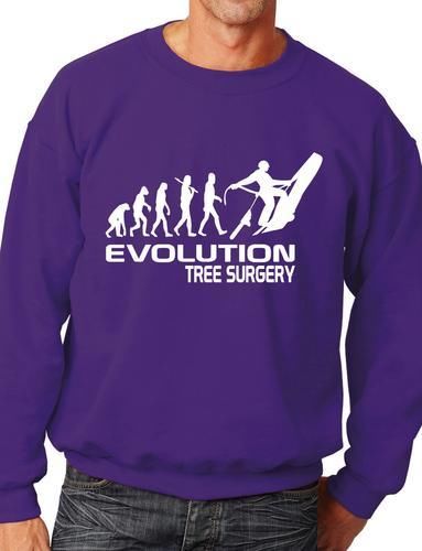 Evolution Of Tree Surgeon Funny Sweatshirt