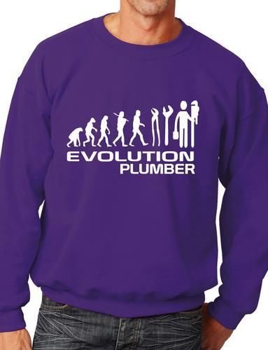 Evolution Of Plumber Funny Sweatshirt