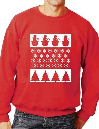 Christmas Scene/Snowman Sweatshirt Unisex Christmas