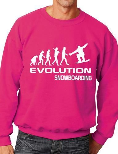 Evolution Of Snowboarding Skiing Sweatshirt