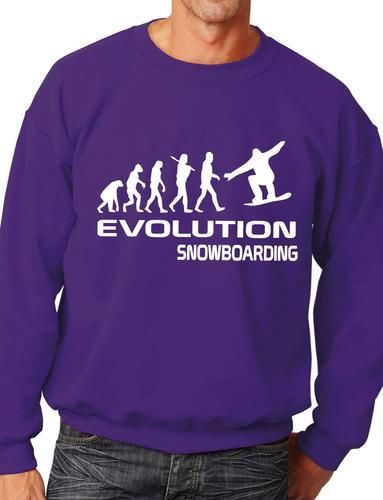 Evolution Of Snowboarding Skiing Sweatshirt