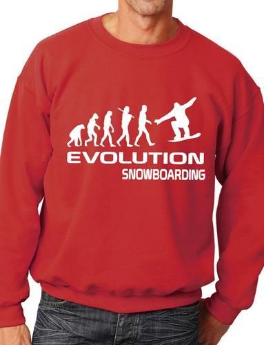 Evolution Of Snowboarding Skiing Sweatshirt