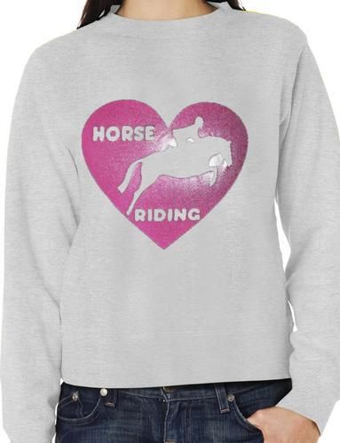 Love Horse Riding Sweatshirt Unisex