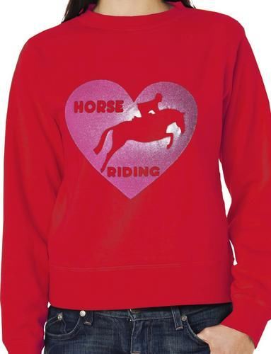 Love Horse Riding Sweatshirt Unisex